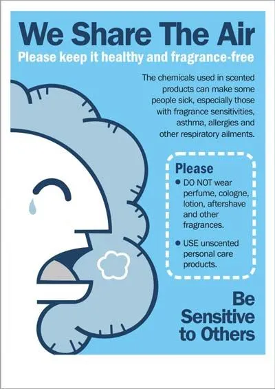 Fragrance Free Zone sign